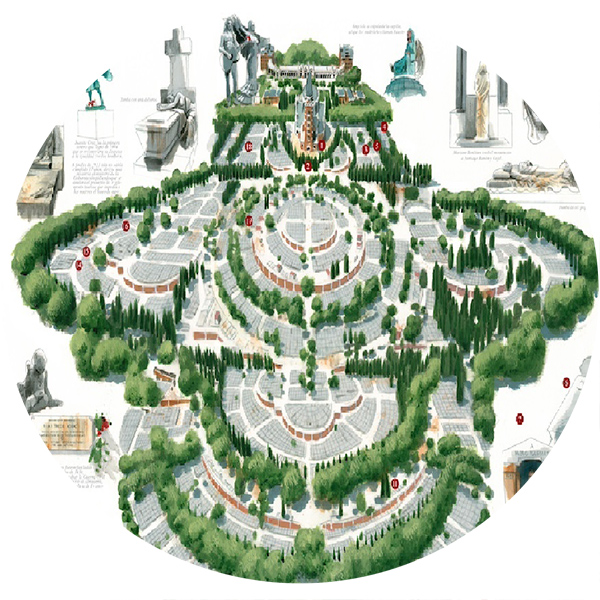 Mapa Cementerio de la Almudena